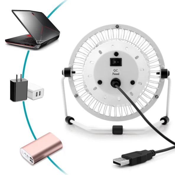 Hadron HDX7252 18cm Metal Masaüstü Usb Vantilatör - 12