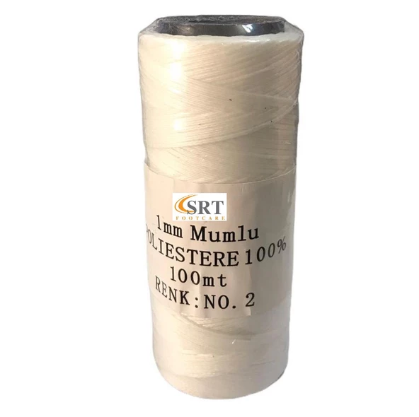 SRTfootcare Deri El Dikişi İçin Mumlu İplik 1 Mm 100mt (leathercraft, Deri Hobi) - 4