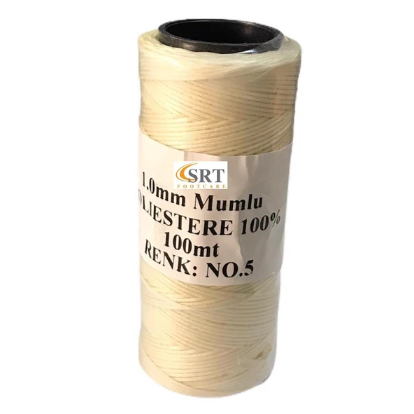 SRTfootcare Deri El Dikişi İçin Mumlu İplik 1 Mm 100mt (leathercraft, Deri Hobi) - 11