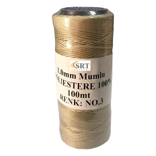 SRTfootcare Deri El Dikişi İçin Mumlu İplik 1 Mm 100mt (leathercraft, Deri Hobi) - 6