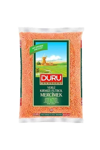 Duru Kırmızı Mercımek Futbol 1000 gr