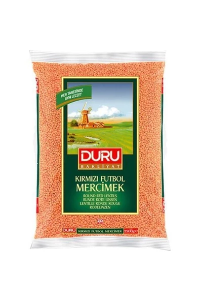 Duru Kırmızı Mercımek 2 Kg