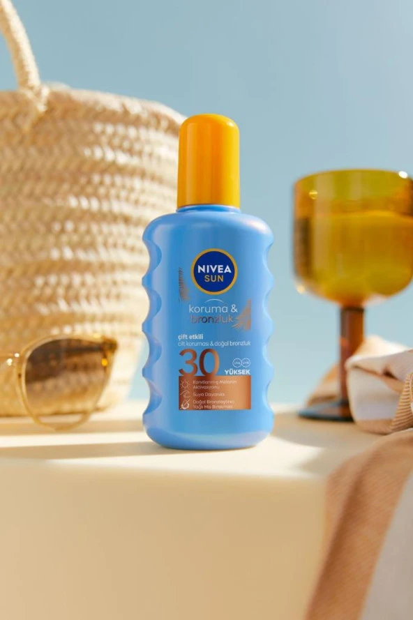Nivea Sun Spf 30 Koruma & Bronzluk Güneş Spreyi 200ml Yüksek Güneş Koruması Ve Doğal Bronzlaştırıcı - 3