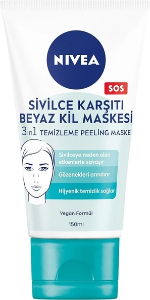 Nivea Beyaz Kil Maskesi 150 ml - 2'li - 2