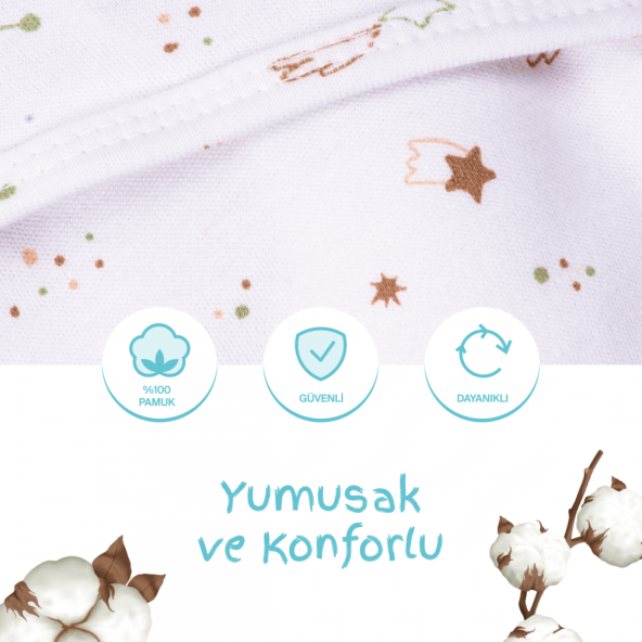 Sevi Bebe İnterlok Bebe Kundak Galaksi - 7