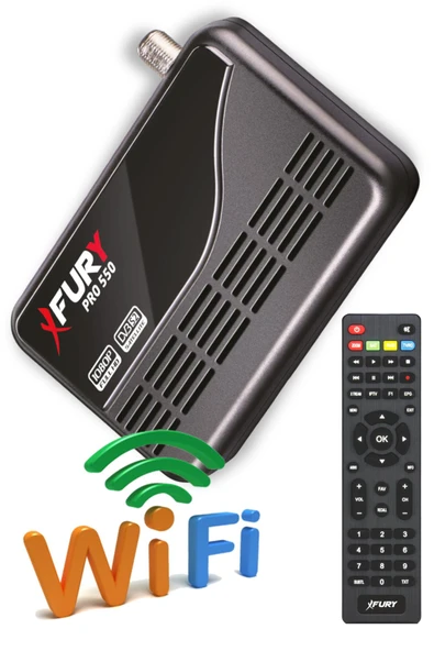 Fury Çanaklı-Çanaksız Wi-fi Dahil Full Hd Sınırsız Sineme Paketli Tak Çalıştır Uydu Alıcısı