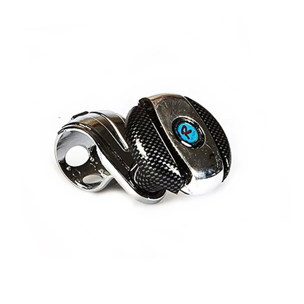 Karbon Desenli Metal Direksiyon Topuzu - Estetik ve Güçlü Kavrama ürün görseli