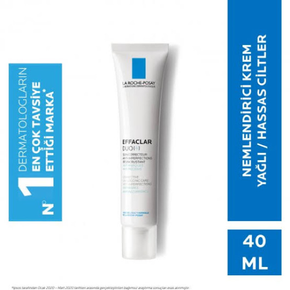 La Roche Posay Effaclar Duo-+- Bakım Kremi Cilt Kusuru Görünümü Karşıtı Akneye Eğilim Gösteren Ciltler 40ml