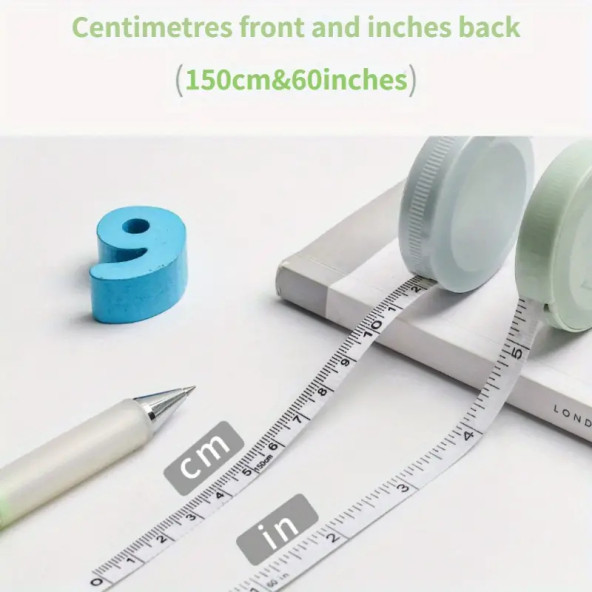 1 Adet Plastik Ölçü Bandı, 1.5 Metre, Giysi Ölçü Bandı - 7