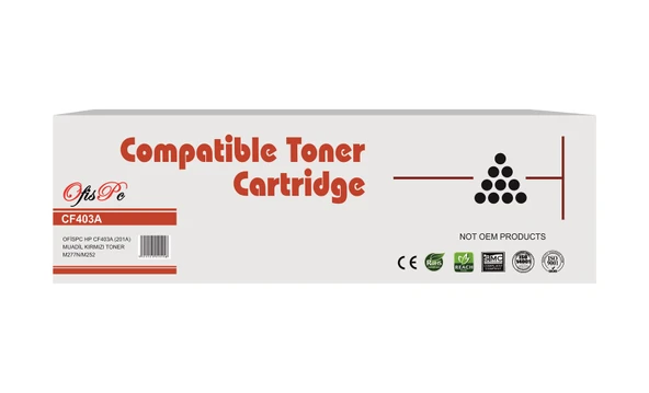 OfisPc Hp CF403A Kırmızı Muadil Toner 201A M227-M252 - Resim 2
