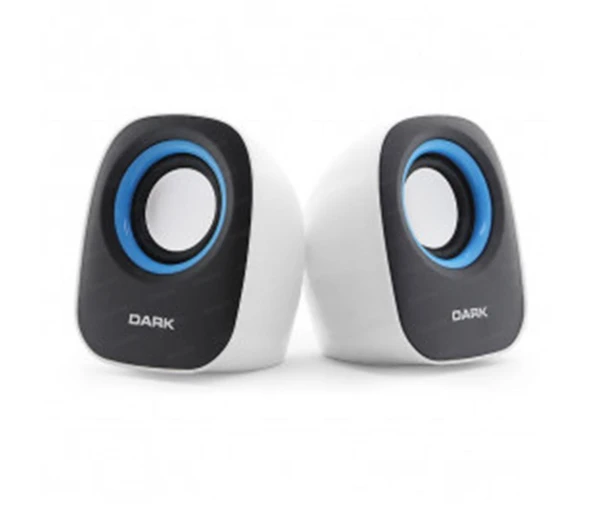 Dark  DK-AC-SP100 Beyaz 1+1 Multimedia USB Speaker ürün görseli 1