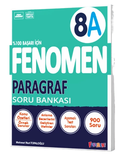 Fenomen Okul Yayınları LGS 8. Sınıf Paragraf A Soru Bankası