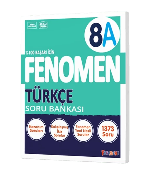 Fenomen Okul Yayınları 8. Sınıf LGS Türkçe A Fenomen Soru Bankası
