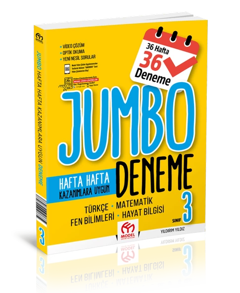 3.Sınıf Jumbo Tüm Dersler Deneme Model Yayınları