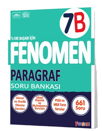 Fenomen Okul Yayınları 7. Sınıf Paragraf B Fenomen Soru Bankası