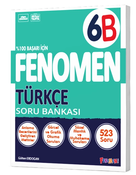 Fenomen Okul Yayınları 6. Sınıf Türkçe B Soru Bankası