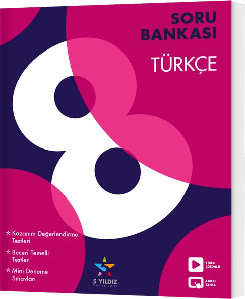 5 Yıldız Yayınları Türkçe Soru Bankası 8. Sınıf