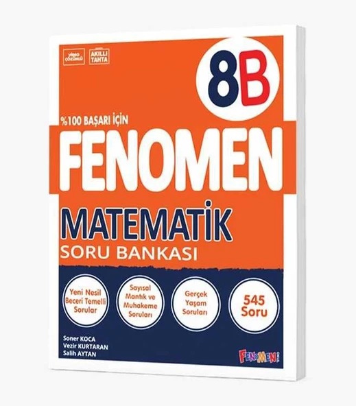 8. Sınıf LGS Fenomen Matematik b Soru Bankası Gama Yayınları
