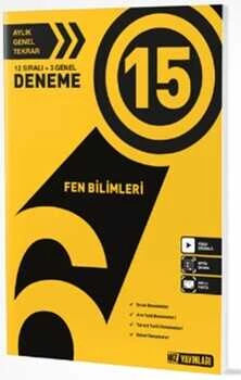 Hız Yayınları 6. Sınıf Fen Bilgisi 15 li Deneme