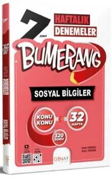 Günay Yayınları 7.Sınıf Bumerang 32 Haftalık Sosyal Bilgiler Denemeleri