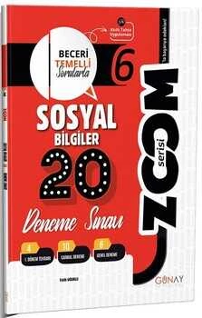 6. Sınıf Sosyal Bilgiler Zoom Serisi 20 Deneme Günay Yayınları