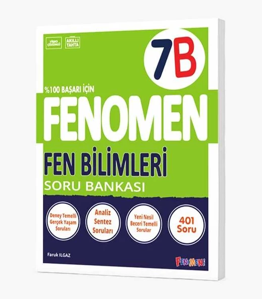 Fenomen Okul Yayınları 7. Sınıf Fen Bilimleri B Fenomen Soru Bankası