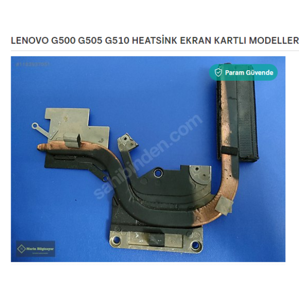 LENOVO G500 G505 G510 HEATSİNK EKRAN KARTLI MODELLER İÇİNDİR