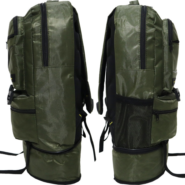 Dağcı Sırt Çantası,Körüklü Dağcı Çantası,Wander Dağcı Kamp Çantası,(Yeşil) - Resim 4