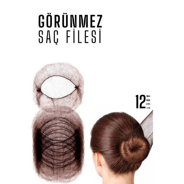 DEPOKON Saç Filesi Görünmez 12 ADET