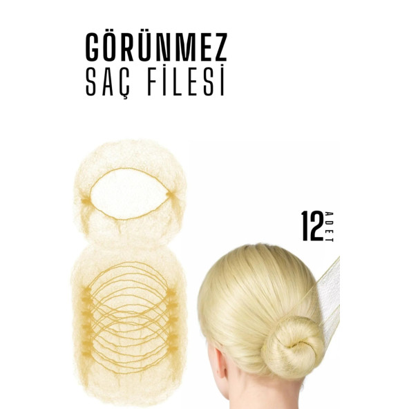 DEPOKON Saç Filesi Görünmez 12 ADET - 2