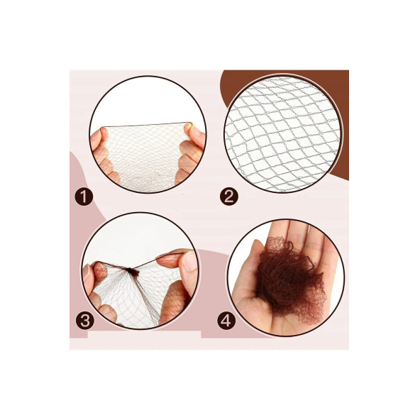 DEPOKON Saç Filesi Görünmez 12 ADET - 7