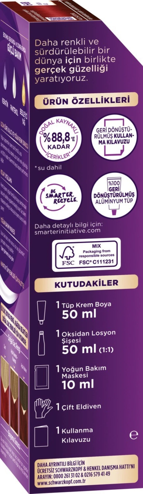 Palette Göz Alıcı Renkler Saç Boyası 6-88 Yoğun Kızıl - Resim 2