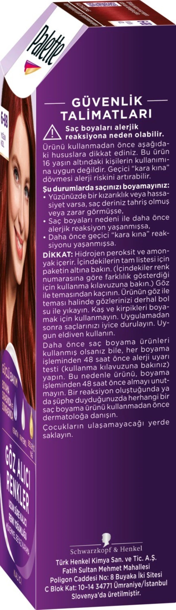 Palette Göz Alıcı Renkler Saç Boyası 6-88 Yoğun Kızıl - Resim 3