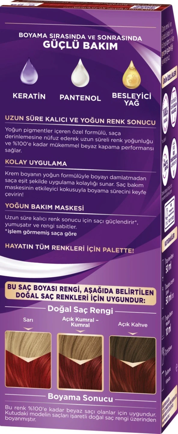 Palette Göz Alıcı Renkler Saç Boyası 6-88 Yoğun Kızıl - Resim 4