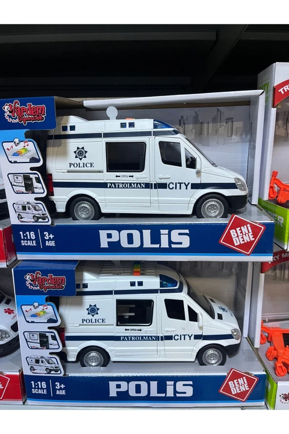 Sürtmeli Sesli Işıklı Polis Arabası