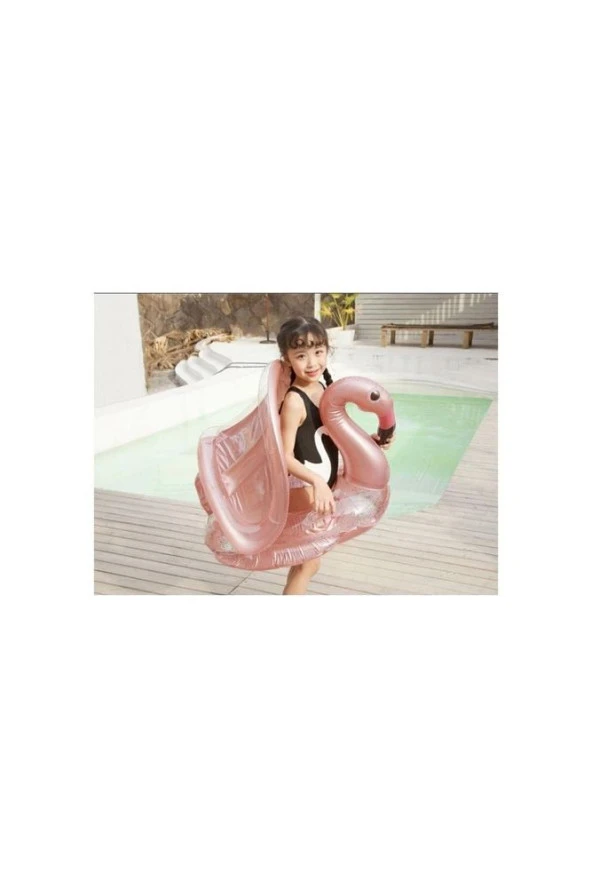 Gölgelikli Oturaklı Flamingo Bebek Simidi 1-6 Yaş - 7