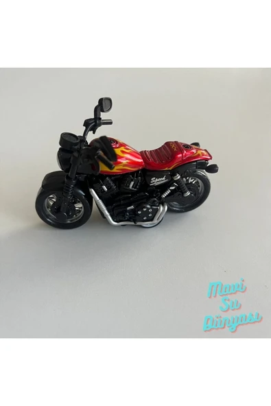 Çek Bırak Metal Küçük Boy Kırmızı Renk Motosiklet ürün görseli