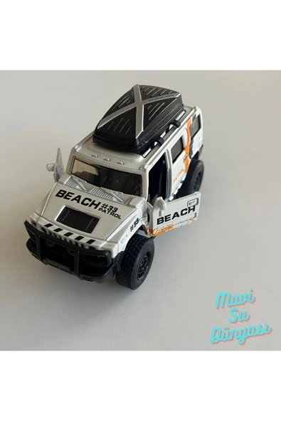 Çek Bırak Metal Beyaz Renk Araba Offroad Jeep Kapılar Açılır Araba - Resim 5