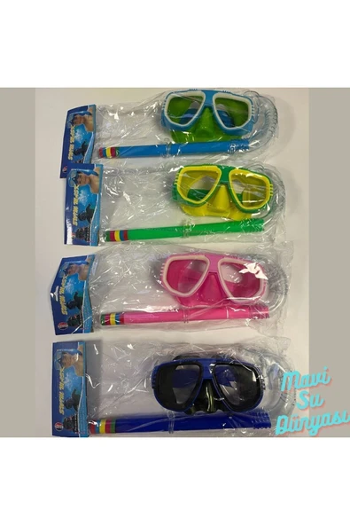Çocuk Şnorkel Set 3 ile 7 Yaş Arası Deniz ve Havuz Maske Seti - 5
