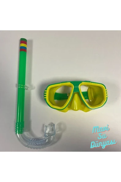 Çocuk Şnorkel Set 3 ile 7 Yaş Arası Deniz ve Havuz Maske Seti