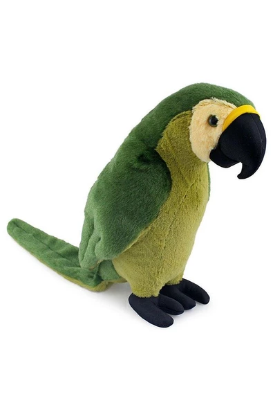 Peluş 35 Cm Mavi Renk Papağan-Mavi Su Dünyası - Resim 3