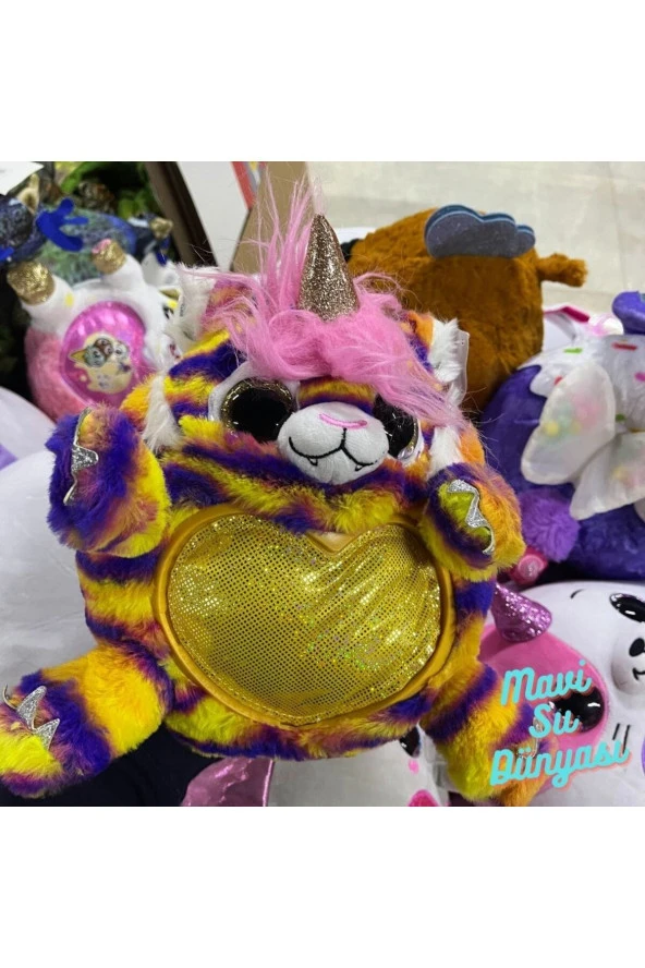 Peluş Ferby Çok Renkli Desenli - Mavi Su Dünyası