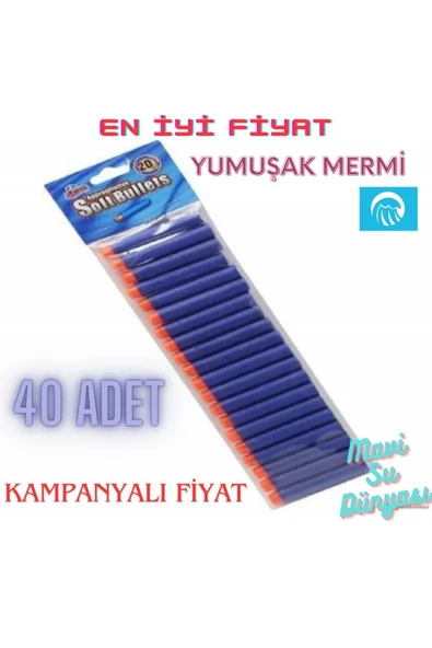 Yumuşak Sünger Mermi 40 lı - 1