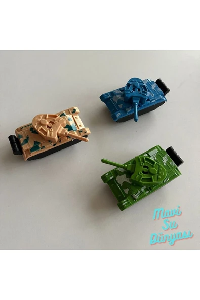 3 Lü Çek Bırak Tank - Mavi Su Dünyası - 1