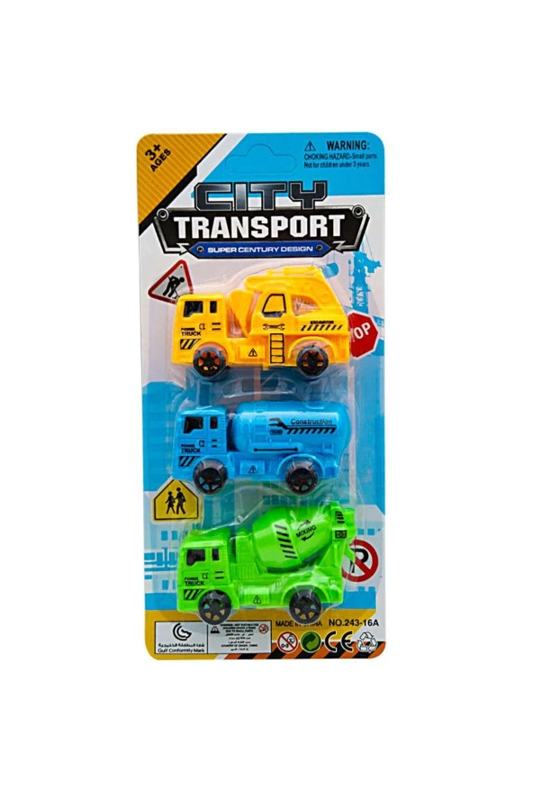 3 Lü Çek Bırak İş Makinası - Mavi Su Dünyası - Resim 2