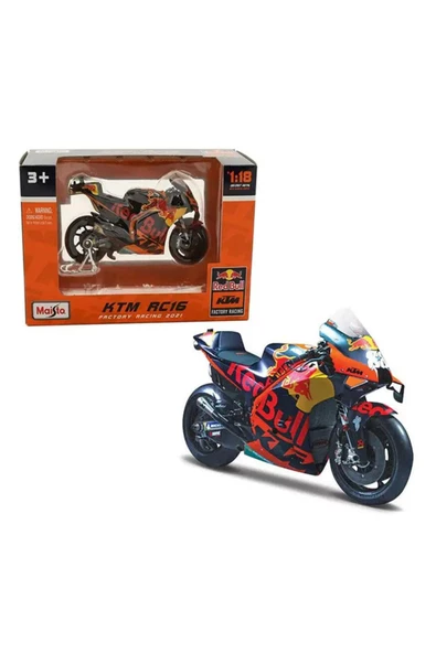 Moto GP - Red Bull KTM Factory Racing 2021 Model 1:18 Ölçekli- Mavi Su Dünyası