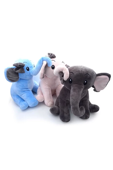 Peluş Nazlı Fil 50 Cm - Mavi Su Dünyası - Resim 3