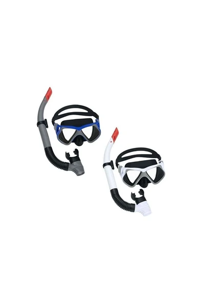 Yetişkin Dominator Pro Şnorkel Set Beyaz Renk 14 Yaş Üzeri - Mavi Su Dünyası - 3