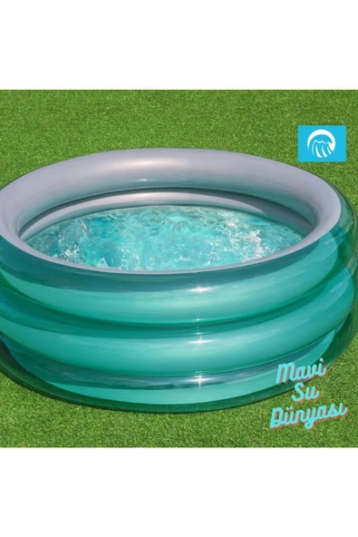 Havuz 3 Bölmeli Jumbo Yeşil Renkli 150 Cm x 53 Cm - 2