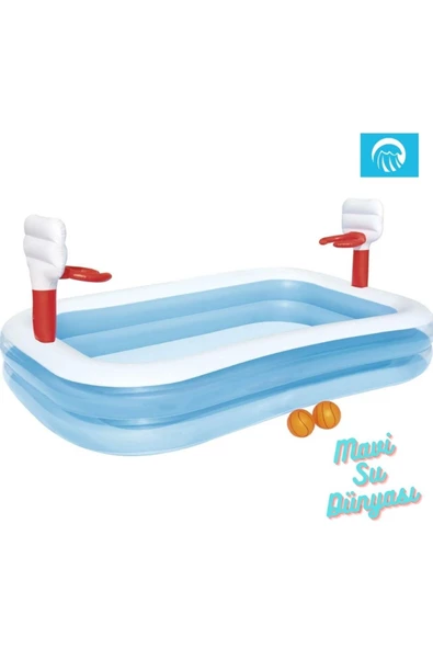 Havuz Basket Sahalı ve 2 Pota Dahil 254 Cm x 158 Cm - 2